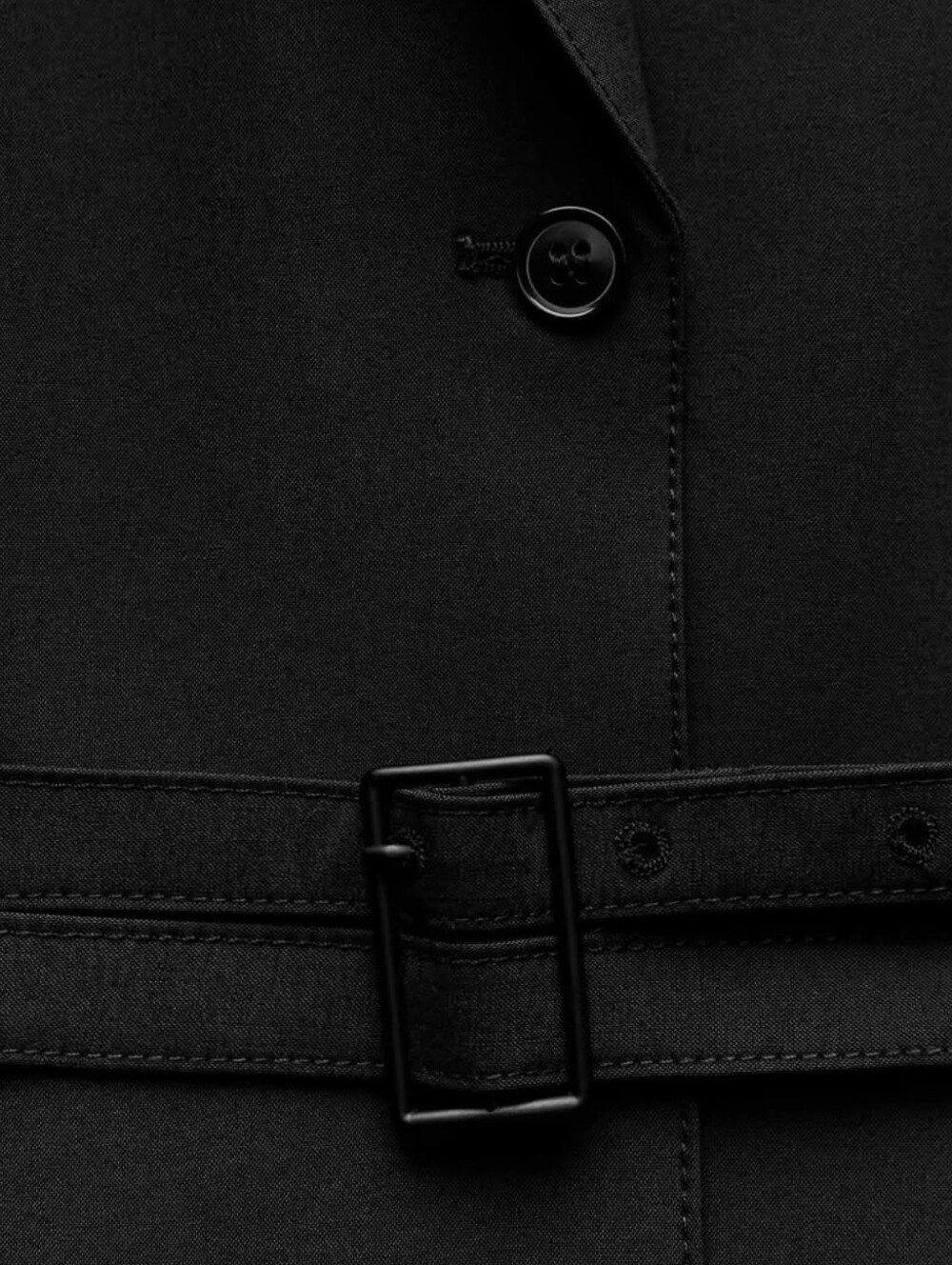 Zara BELTED SHIRT DRESS BLAZER BLACK DRESS ZW COLLECTION - Picture 5 of 9